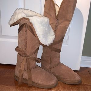 💫 HOST PICK - EMU Australia tall boots with wrap ribbon bow